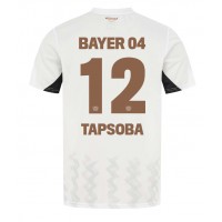 Dres Bayer Leverkusen Edmond Tapsoba #12 Gostujuci 2024-25 Kratak Rukav